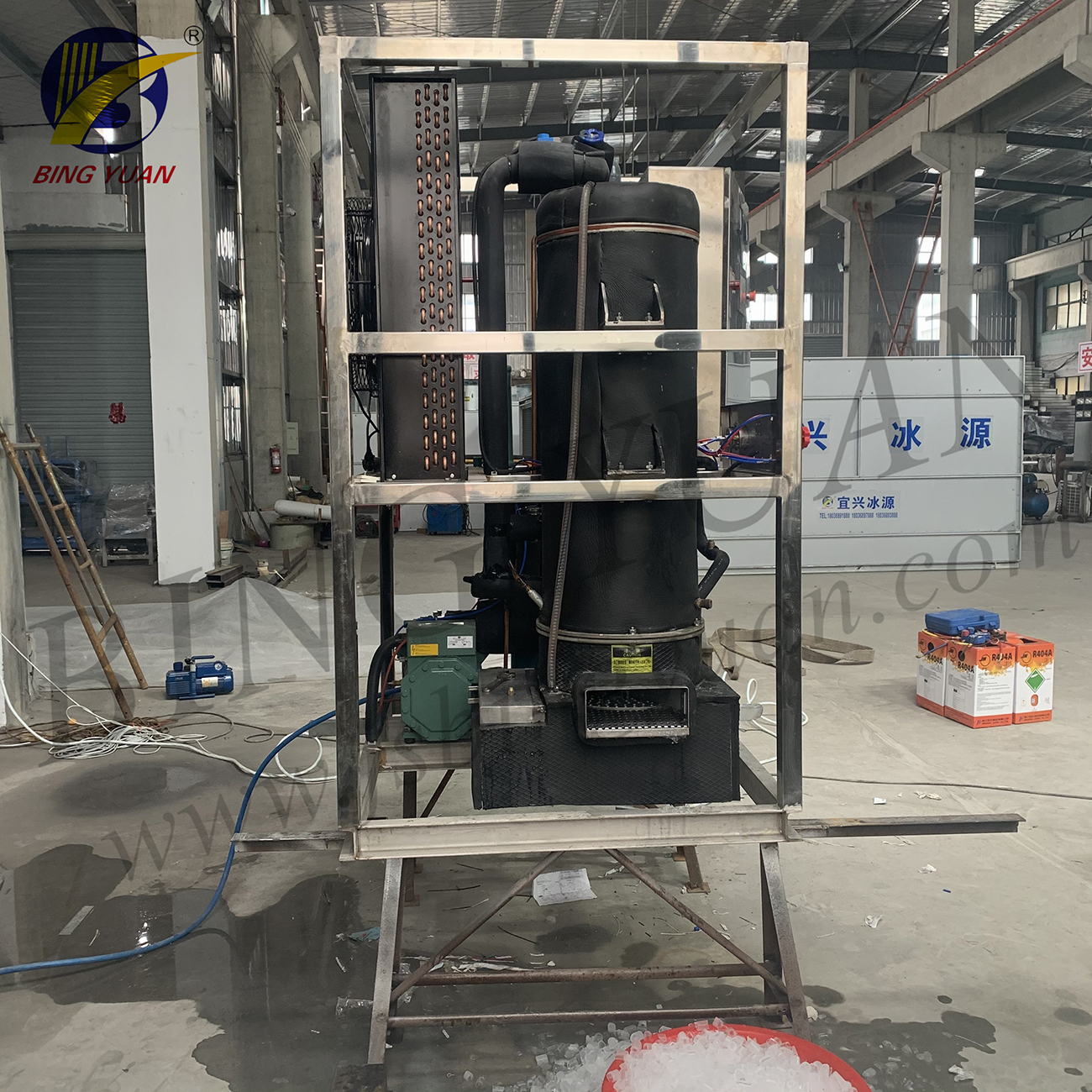 Customized, Popular Tube ice maker , Daily Capacity 8Ton Tube Ice Machine
