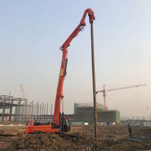 Kobelco Excavator Mounted Pile Driver For All Kinds Of Piling