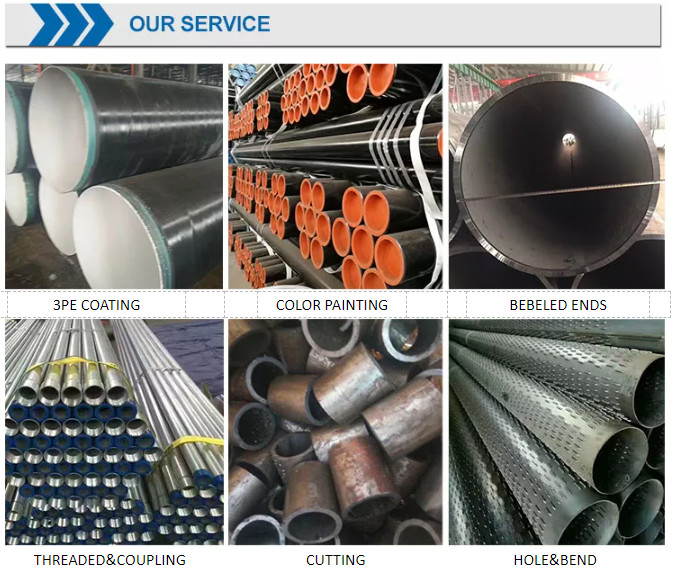 OEM A36 SS400 ST372 Gi Steel Pipe 50mm Round ERW Mild Steel Tube