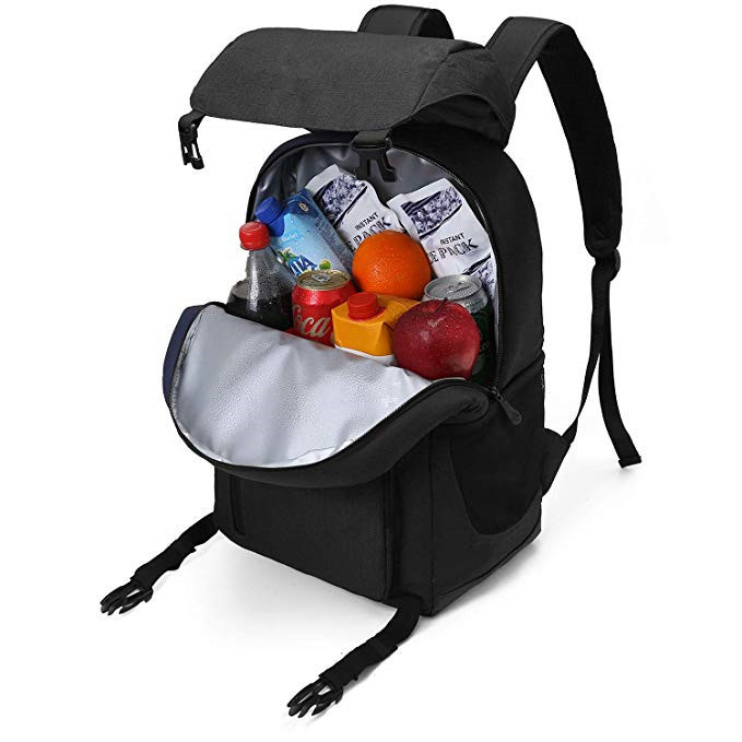 Lightweight Large Insulated Backpack Cooler Bag 17.7L X 12.2W X 7.1H Eco Friendly