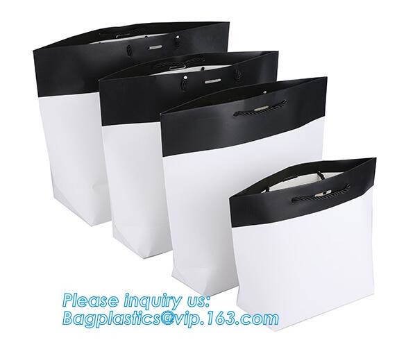 Customized Red Printed Kraft Paper Shopping Bag with Ribbon Handles and Bowknot,Kraft Paper Shopping Bag with Kinds off