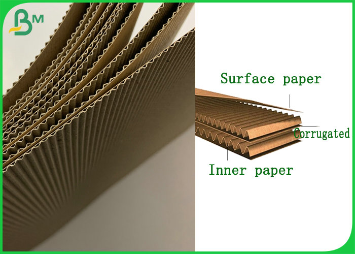120g 150g Brown Corrugated Paper Board Roll For Mailer Box Eco - friendly