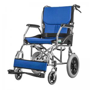 China Durable Solid Seat Wheelchair , Lightweight Folding Manual Wheelchairs OEM available on sale