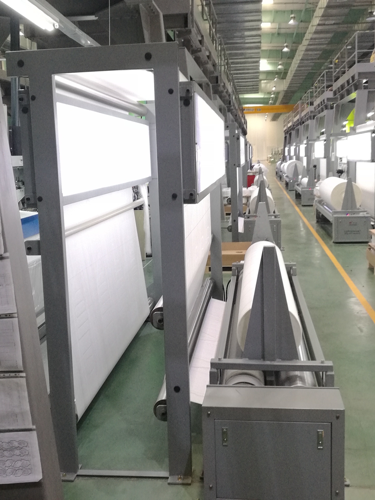 Factory Sale Fabric Roll Winder Machine For Inspection Table With Led