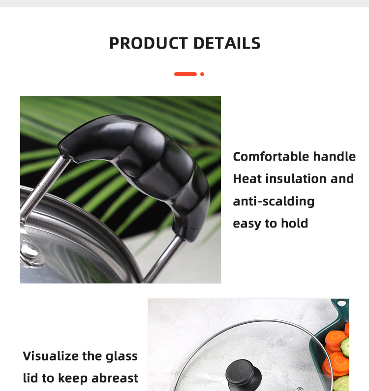 Hot Sale 10 Piece Stainless Steel Cookware Soup Pot Set Stock Pots Cooking Ware Set Cooking Pot Set