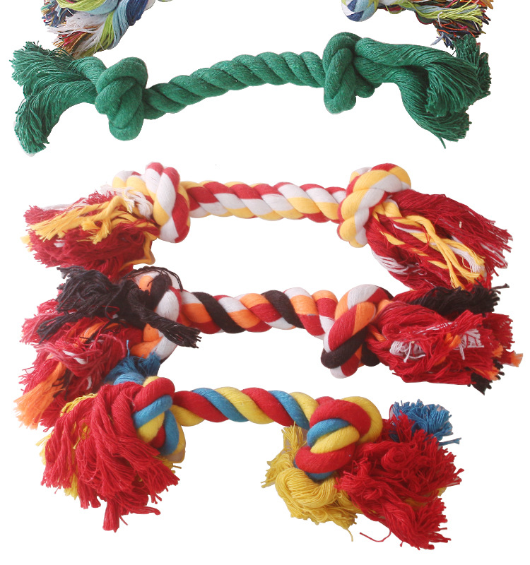 Pet Toy Hand-woven Set Chew Interactive Chew Cotton Dog Rope Toys Small Animals