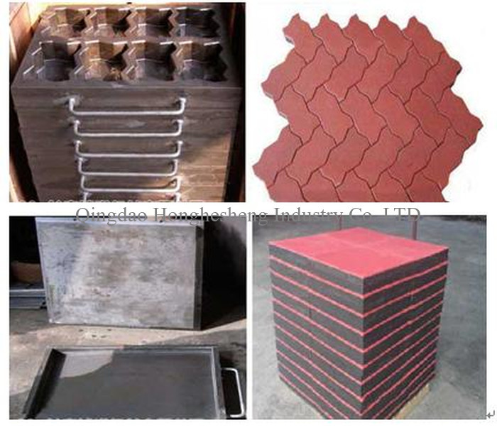 EPDM Rubber Floor Tiles Paving Machine Flooring Mat Vulcanizing Press