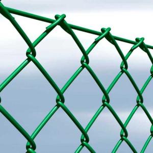  Environmentally Friendly Green PVC Chain Link Fence Aesthetics 1-2.4m Height Manufactures