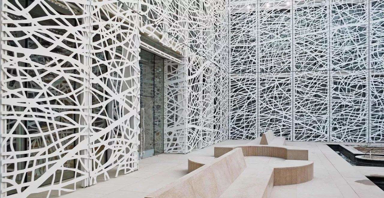 Aluminium Perforated Wall Cladding Panels Exterior 4mm Thickness