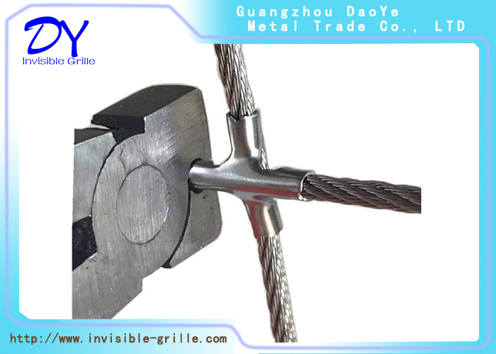 316 Stainless Steel Wires With Nylon Coated Invisible Balcony Grille