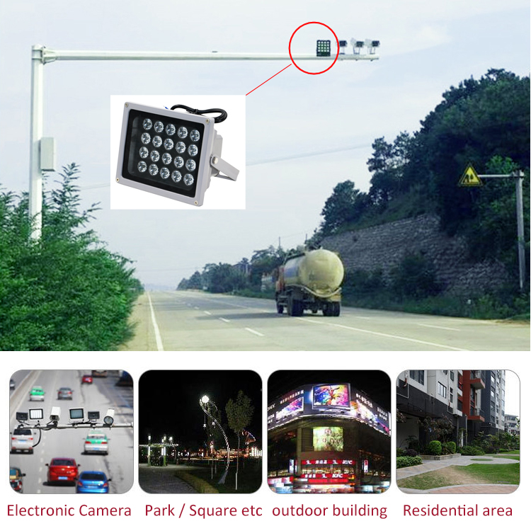 Indoor and outdoor security CCTV camera lights