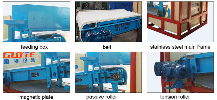Wet Flat Mineral Separator Energy Saving Magnetic Separator for Ferrous Iron Recycling
