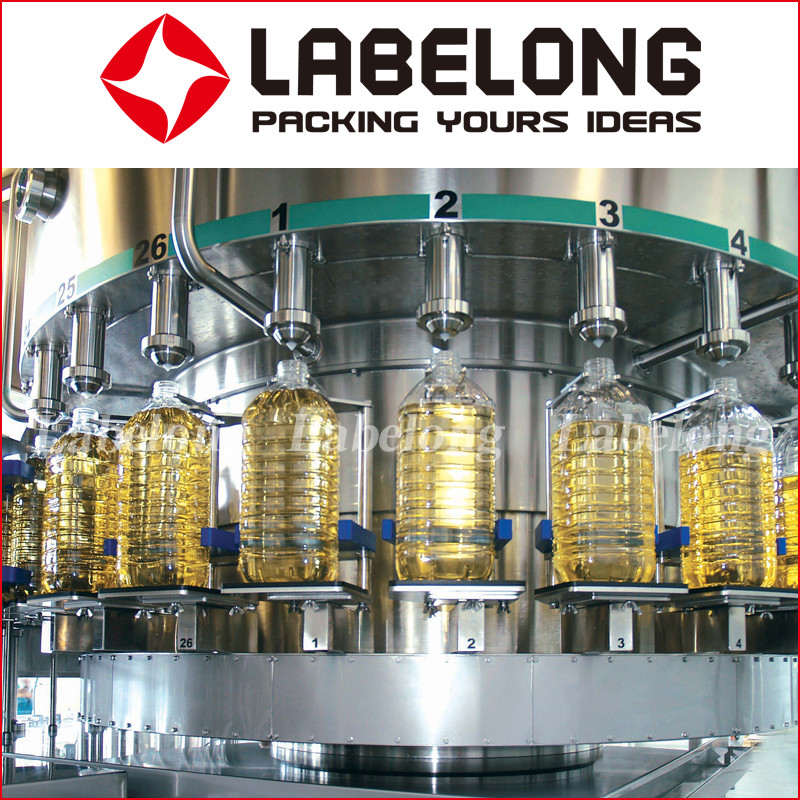 PET Plastic Bottle Filling Capping Labeling Machine For Sunflower Vegetable Palm Cooking Oil