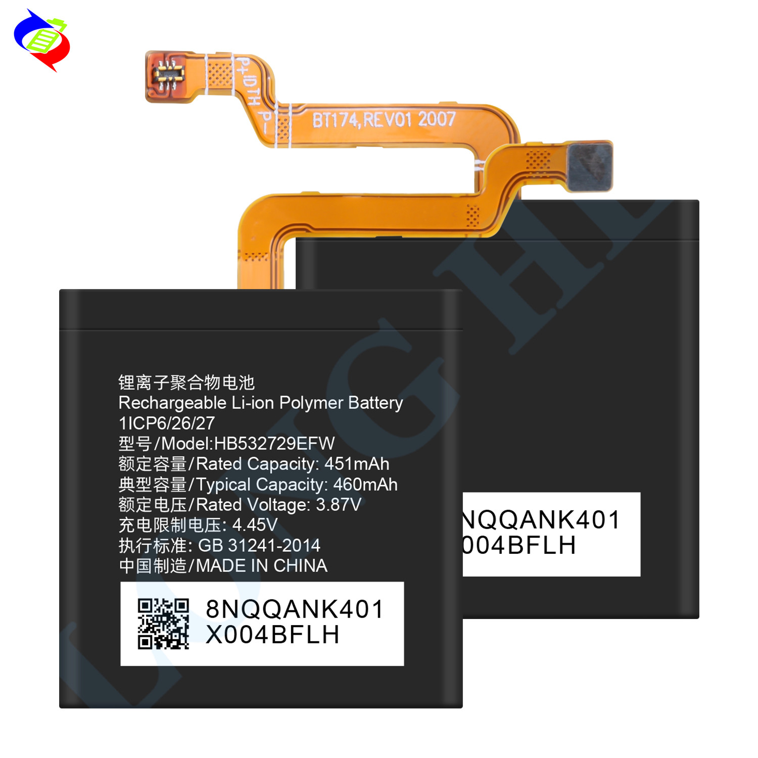 OEM New battery HB532729EFW for Huawei Watch GT2/GT2 Pro 460mAh brand new 0 cycle