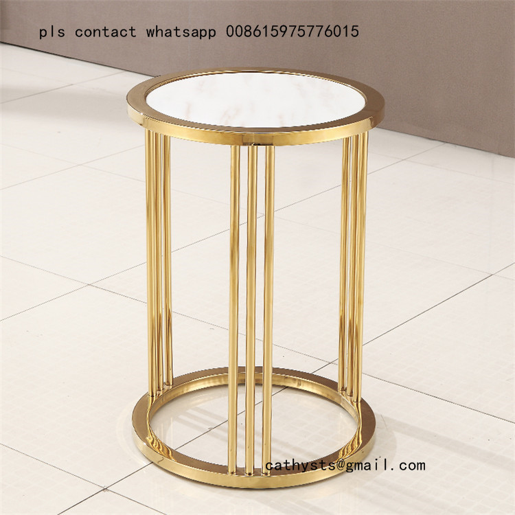 marble table titanium gold stainless steel metal base or leg