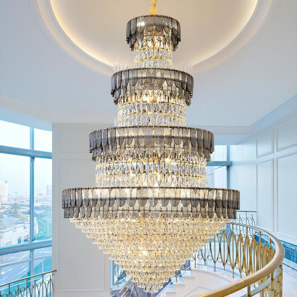 European-style Duplex Villa Loft Crystal Chandelier High-end Hotel Chandelier(WH