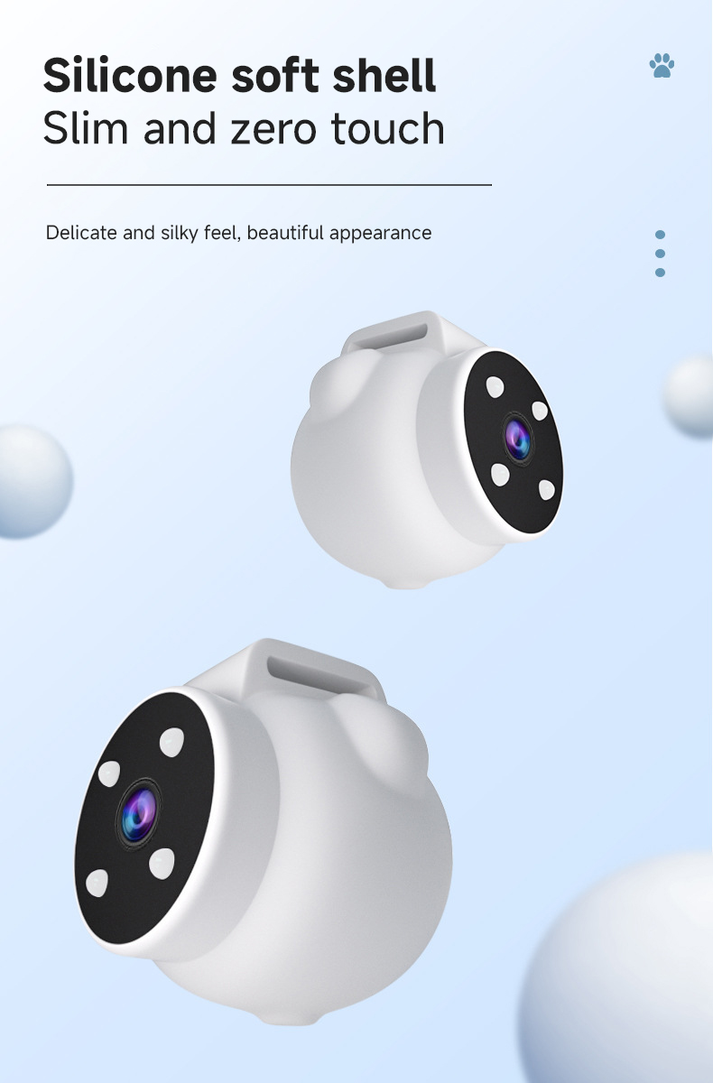 Mini Magnetic Thumb Action Camera Video Recording Wireless Dog Camera Harness