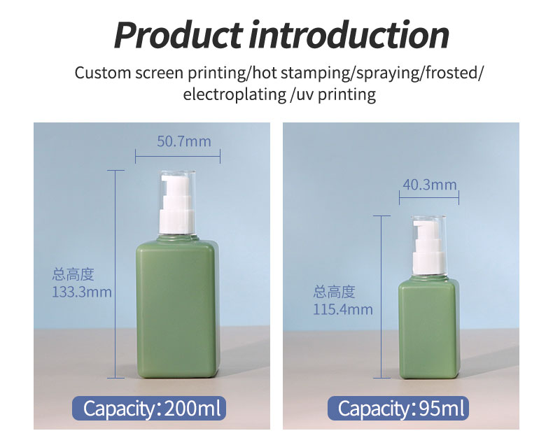 Sealing Type PETG Plastic Bottle 200ml Shampoo And Conditioner Bottles For Foam Soap
