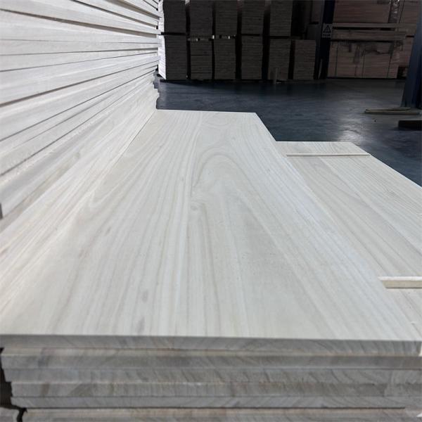 Solid Wood Paulownia Board for Furniture Bleached Paulownia Wood Moisture