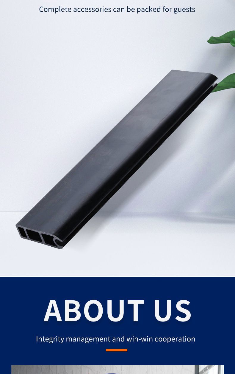 Seal Strip Stopper Black Profiles PVC Extrusion Customized Extruded Trim