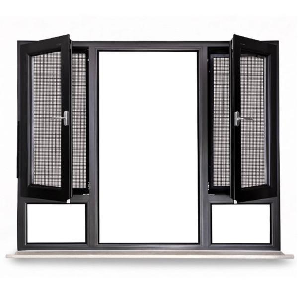 Aluminium Narrow Frame Casement Windows Wind Pressure Resistance Level 9