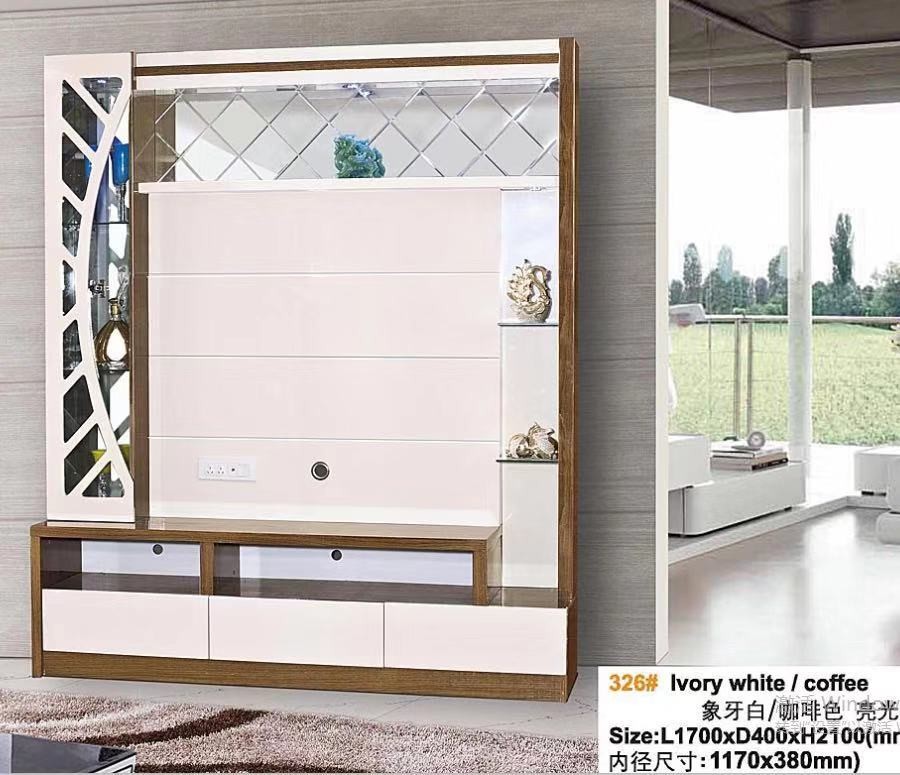 E1 MDF Board Automatic Lift White TV Lift Cabinet Hidden Pop Up Fireplace