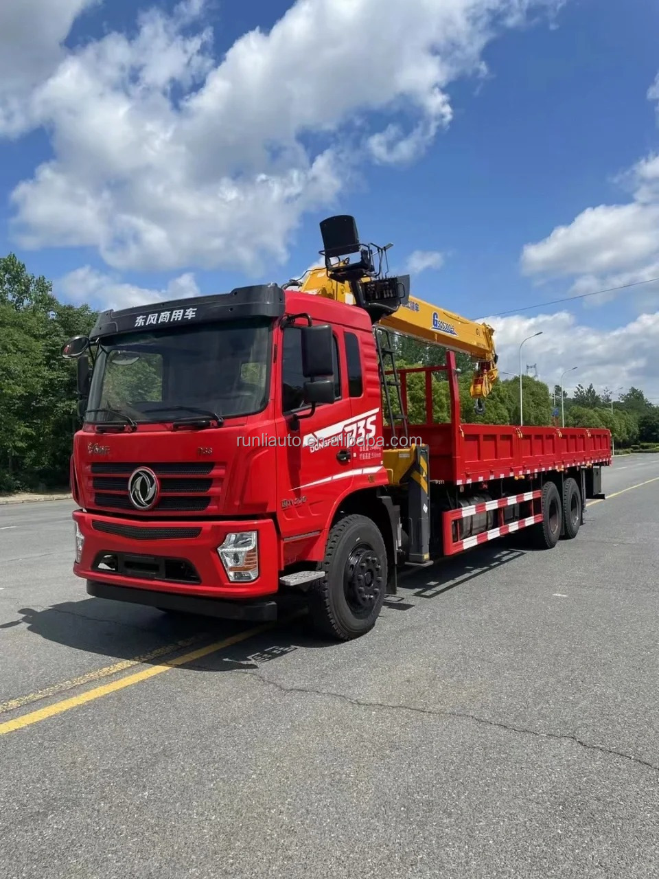 Factory DFAC DongFeng 6*4 Hydraulic Telescopic Boom Truck Mounted 10 Ton Crane