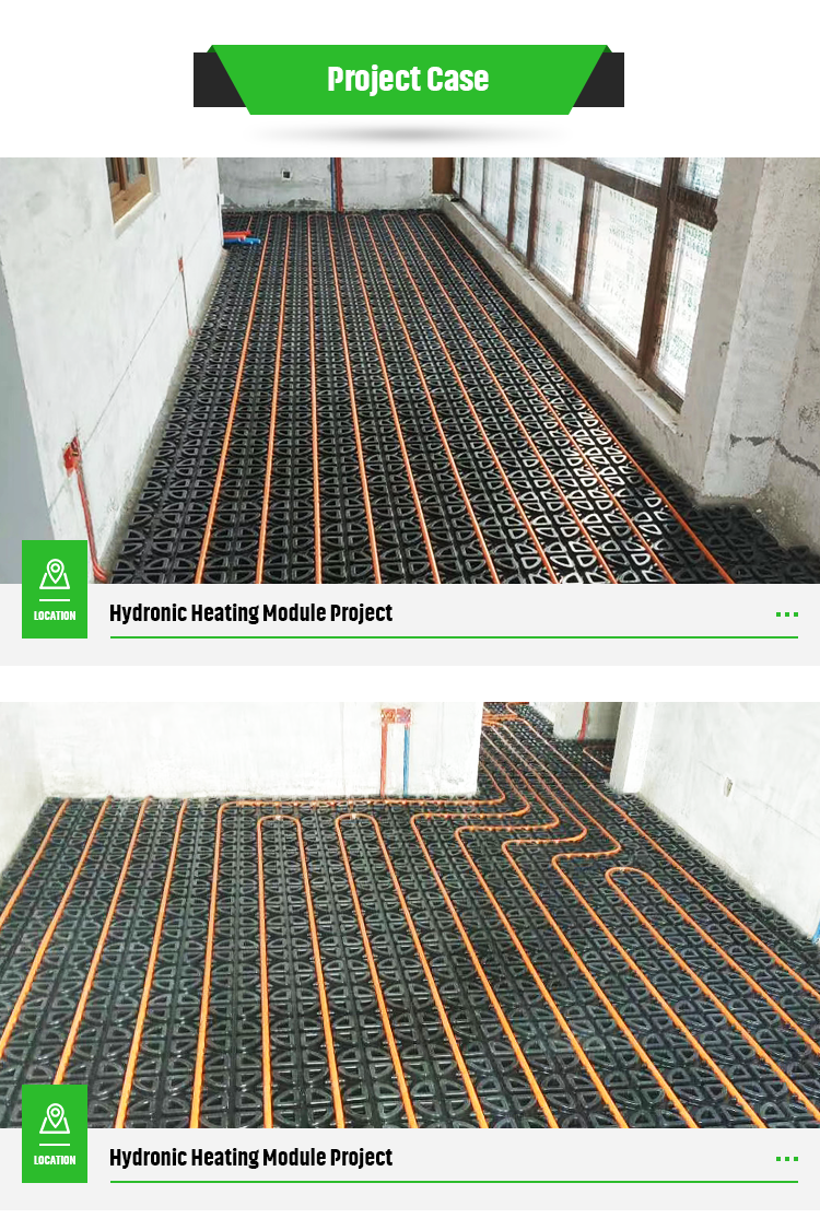 Floor Heat System Water Floor Heating HDPE Plastic Strip Underfloor Heat Thermostat