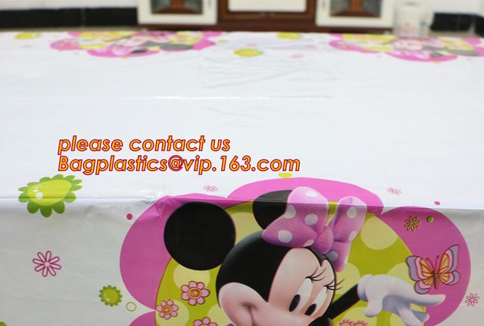 WHOLESALE DISPOSABLE PE PRINTED POLKA DOTS PARTY TABLE CLOTH, TABLE COVER,1PCS/BAG,600BAGS/CTN,SEASONAL PACKAGING TPU EV