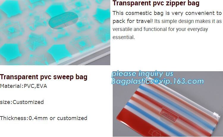 Plastic Bag OEM Custom PVC Loop Handle Image Printed Plastic Shopping Bag,Promotional Clear Waterproof Plastic Cosmetic