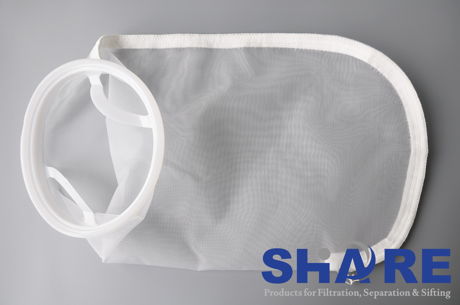 Monofilament Liquid Filter Bags With Drawstring As Top Collar Rating From 1um To 2000um