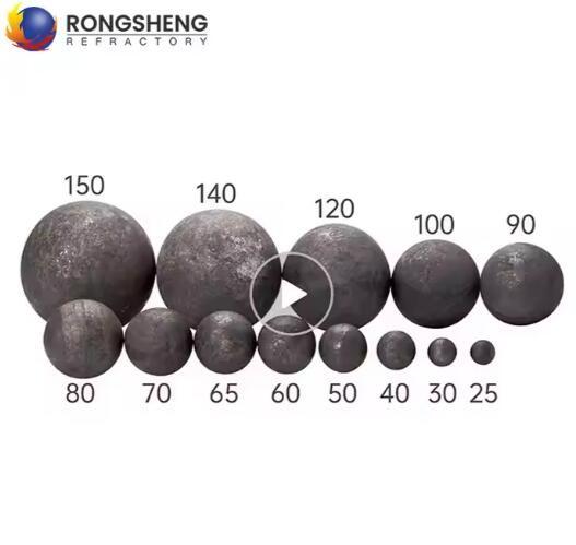 High Chrome Mill Ball Grinding Media Chrome Steel Balls with Fe2O3 Content 0.5-1