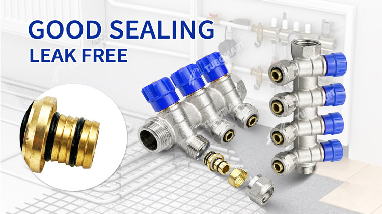 Brass Pex Water Manifold System 2 - 12 Outlets Pex Pipe Manifold