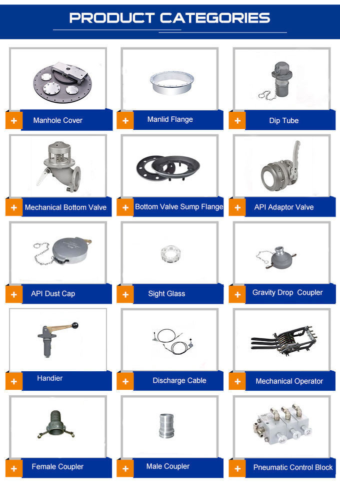 Aluminum Alloy Manhole Cover Pare Parts For Petrol Tanker Trailers