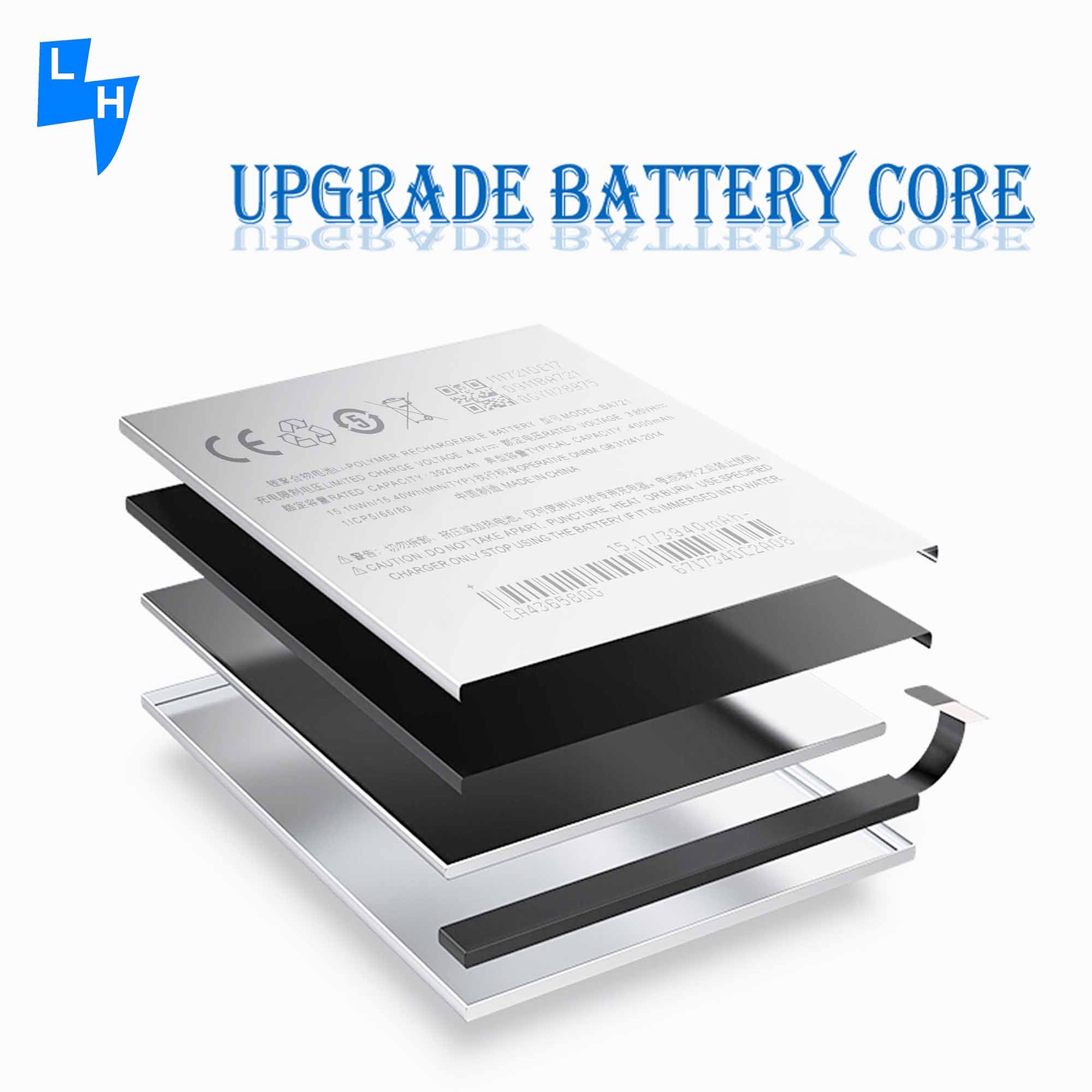 Coding BA712 4000mAh Rechargeable Mobile Phone Battery for Meizu Meilan Note 6