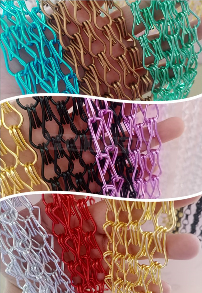 2.0mm Aluminium Chain Curtains Used For Interior Decoration Projects