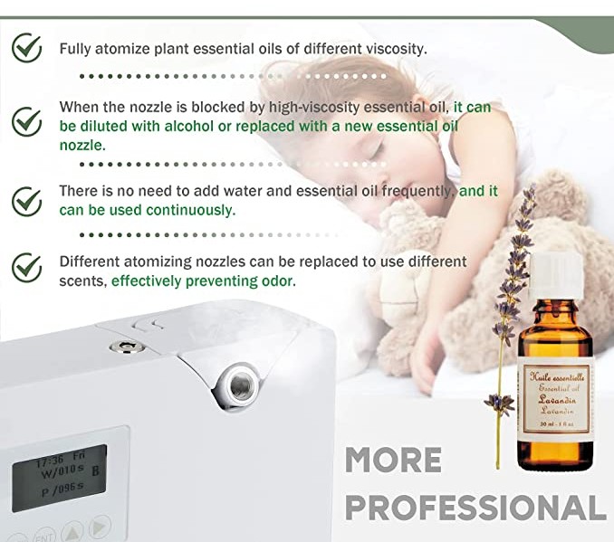 HOMEFISH 130ml Essential Oil Waterless Aroma Diffuser For Office DC 110-240V