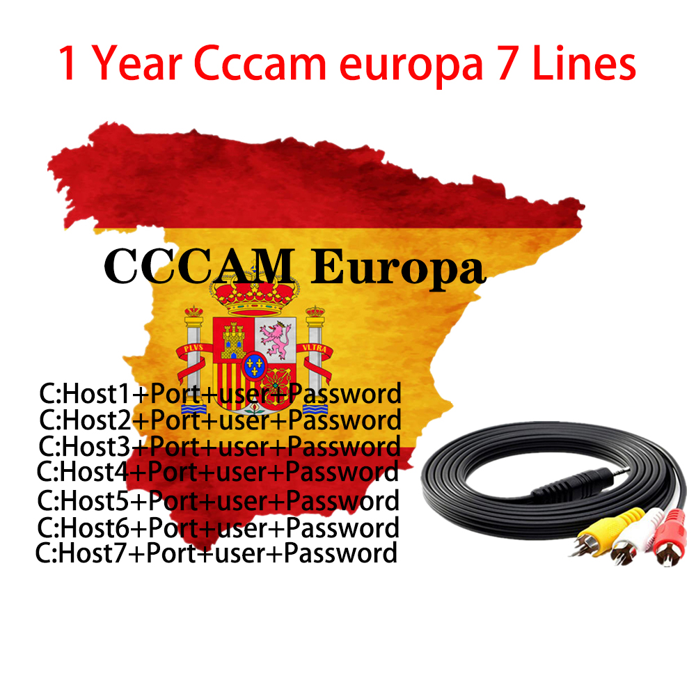 Stable Egygold Cccam cline for 1 year Europe spain Portugal cccam 7 lines use for GTmedia V9 Super V8 Nova Satellite TV