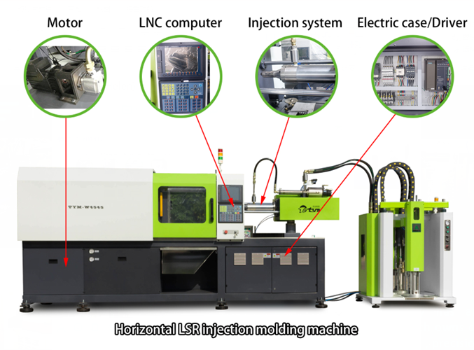 Automatic Wide Neck Baby Nipple Liquid Silicone Injection Molding Machine