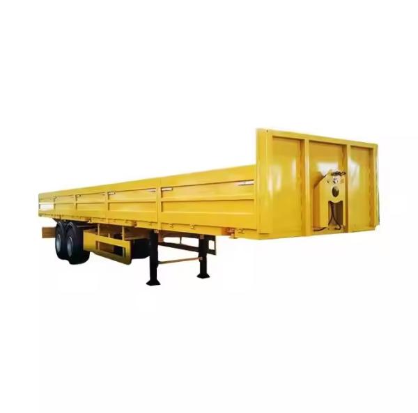 CIMC Cargo Semi Truck Trailer With 3 Axles 60-80t Fence Cargo Trailer Wall Sale