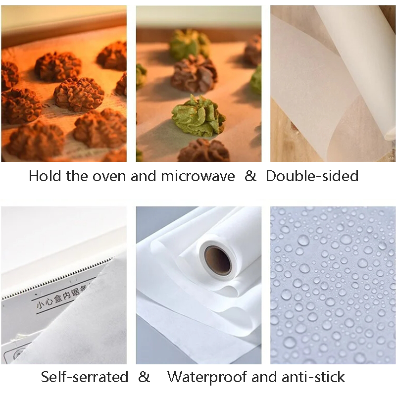 38gsm 40gsm Baking Paper Roll Made from 100% Virgin Wood Pulp for Eco Friendly Baking