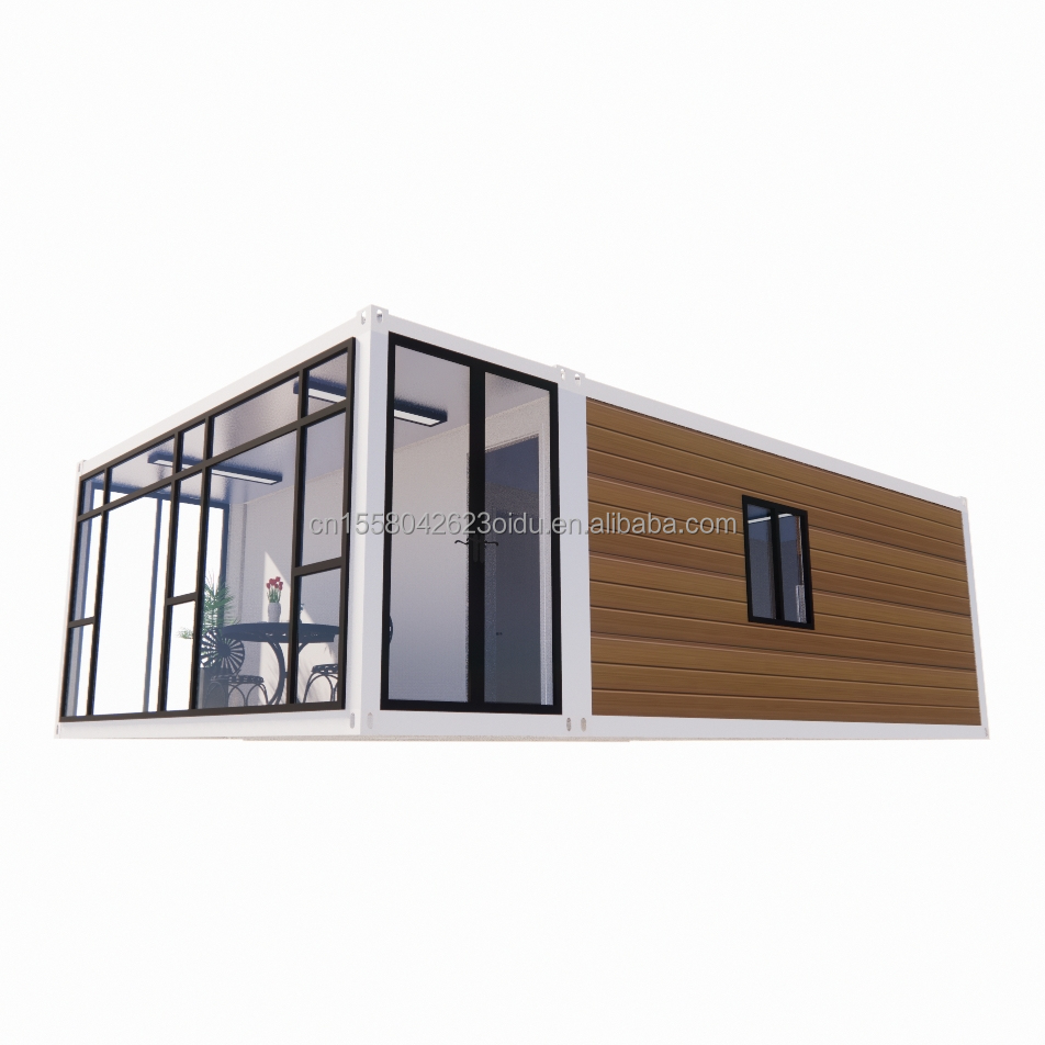 20ft Modern Expandable Container House for Carport Prefabricated Mobile Steel Sandwich Panel Material Hotel Restaurant Bar