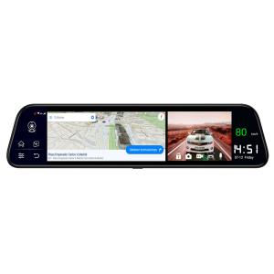 12 Inch Touchscreen 4G Surveillance Wireless Dashboard Cameras Front And Rear