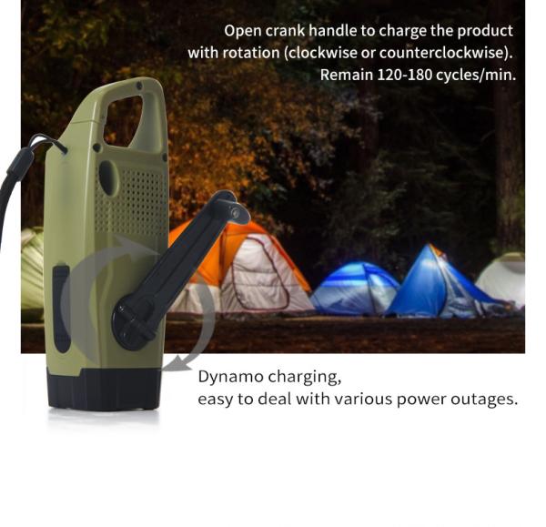 Plastic Waterproof Emergency Radio AM/FM Radio and NOAA Weather Alerts for