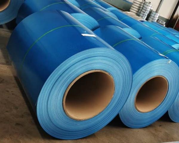 Blue AFP Anti-Finger Print Aluzinc Steel Galvalume Steel Coil 55% Aluminum Zinc