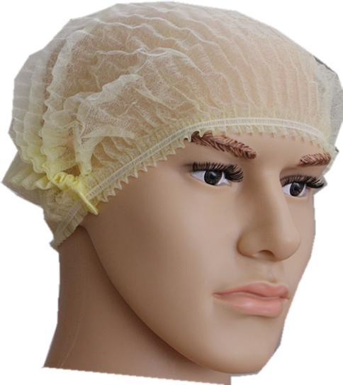 Non-Woven PP Single Elastic Disposable Strip Clip Mob Cap