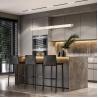 Buy cheap PVC Laminate Wood Hanging Kitchen Cabinets From Ceiling from wholesalers