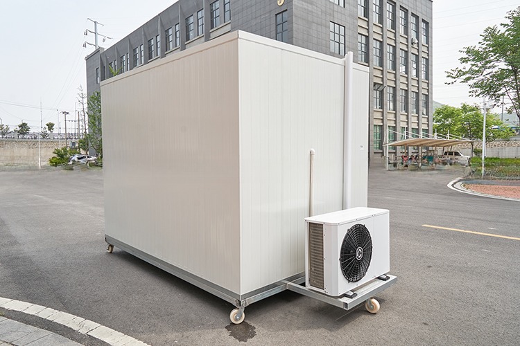 2.8x2x2.2m Mini Portable Cold Storage Room with Aluminum T-Bar Floor and MGSS Outside Wall