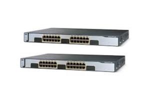 China 24 Port 4 SFP Cisco Managed Network Switch WS-C3750G-24TS-E1U Jumbo Frame Support on sale