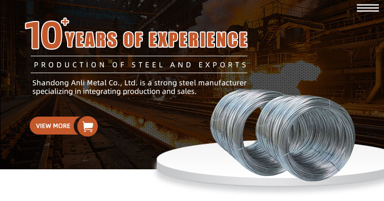 Flat High Low Carbon Steel Wire 0.6mm-6mm Diameter Galvanised Steel Wire